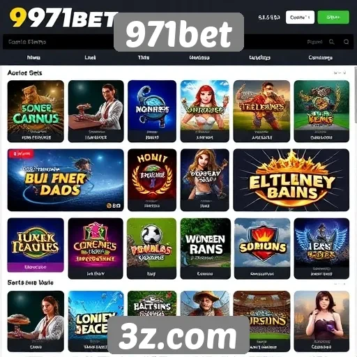 Opções de jogos disponíveis na 971bet